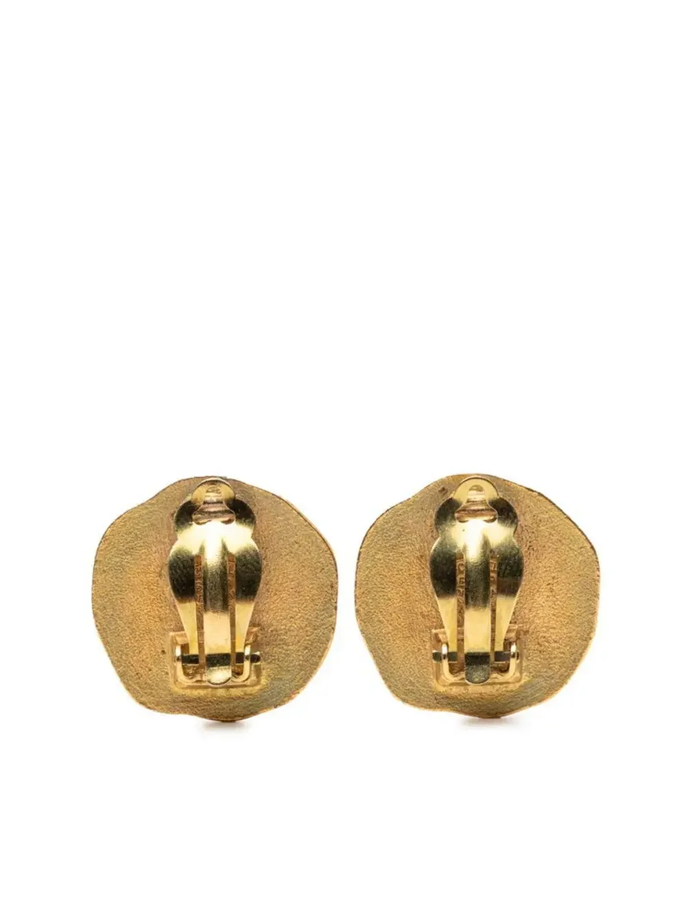 Chanel Cc Logo Clip-On Earrings Metal #234290C66B